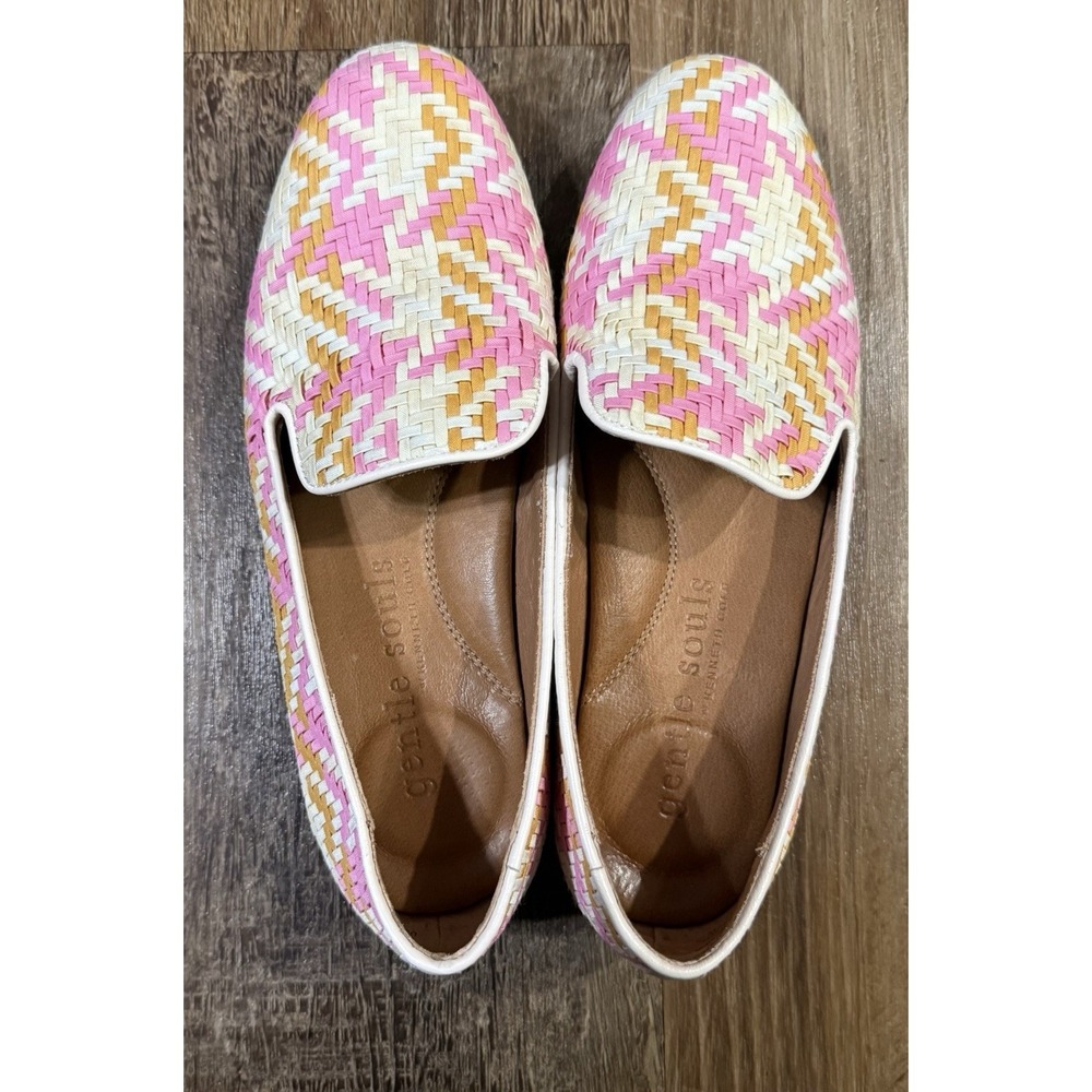 Gentle Souls by Kenneth Cole Sz 5.5 Eugene Woven Loafers Rose - MSRP $140 - Picture 2 of 4